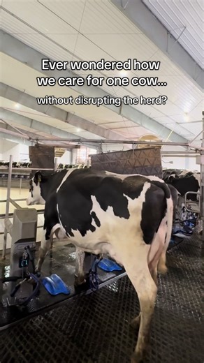 Ever wonder how we care for one cow—without slowing down the whole herd? We choose routine, comfort, and care for each cow, every day. 💚🐄 #cowcare #routine #dairycows