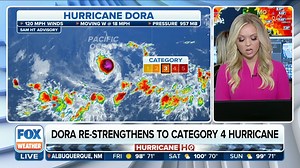 9.4K views · 100 reactions | DORA RESTRENGTHENS: Hurricane Dora is the strongest storm of 2023 so far. FOX Weather Meteorologist Kendall Smith has the latest. #HurricaneHQ Watch FOX Weather live: https://www.youtube.com/live/iesPl7zRbVY | FOX Weather | Facebook