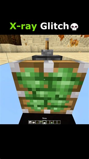 Minecraft: X-ray glitch 😳 #minecraft #reels #xray #minecrafttutorial #minecraftmemes | GameSpace18