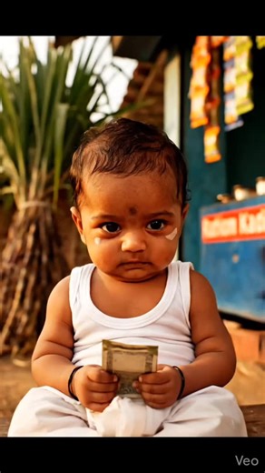 Makkal View on Instagram: "🤣3000 புருசனுக்கு மட்டும் தான் சொந்தம்🤣 #babytalks #trendingbaby #cutebaby #tamil #aibabycomedy"