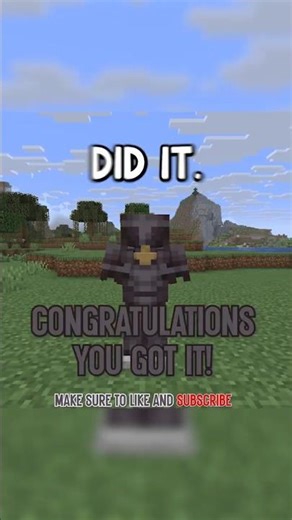 can you land on a netherite armor in minecraft?