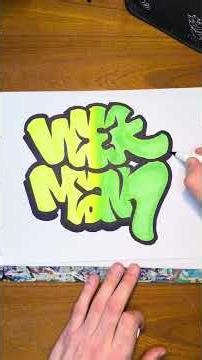#graffiti #graffitihowto #grafftutorial #grafflesson#graffitilesson #graffhowto #wekman