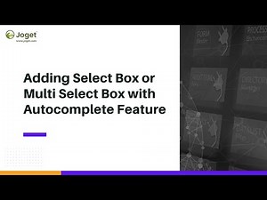 Adding Select Box or Multi Select Box with Autocomplete feature