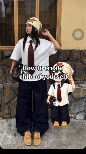 DOAN ANH THU 𐙚 on Instagram: "How to create chibi of yourself ?? #ootd #outfit"