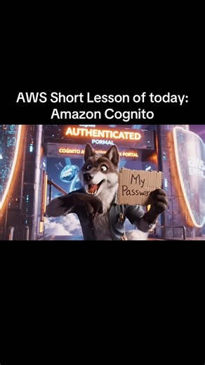 Cognito handles user authentication, identity & tokens for apps securely #aws #ai #cloud #wolf #fyp