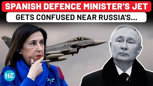 Russia’s electronic warfare has rattled NATO after Spain confirmed a military jet carrying Defense Minister Margarita Robles was hit by GPS jamming near Kaliningrad. | Hindustan Times