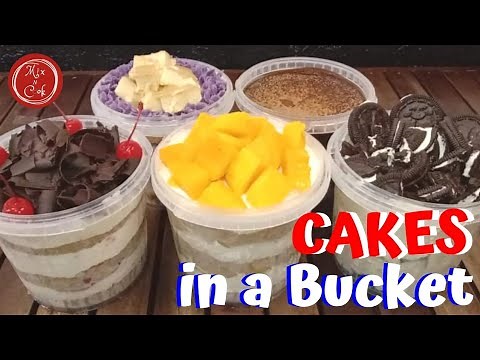 Cakes In A Bucket | Mix N Cook