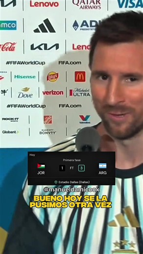 Un pasito más 🇦🇷 3 - 1 🇯🇴 #messi #futbol #argentina #humor #mundial