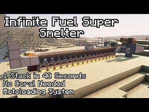 Minecraft Super Smelter With Infinite Fuel - 1.21+