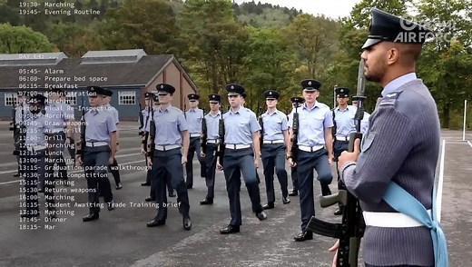 30K views · 623 reactions | It’s the final week of our insight into Basic Recruit Training at RAF Halton! In week 10, and on return to Recruit Training Squadron, the recruits complete arms (Rifle) drill, parade rehearsals and inspections prior to their graduation parade. Find out more #RAFRecruitment #noordinaryjob | Royal Air Force Halton | Facebook