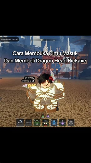 Tutorial on Buying Dragon Head Pickaxe in The Forge