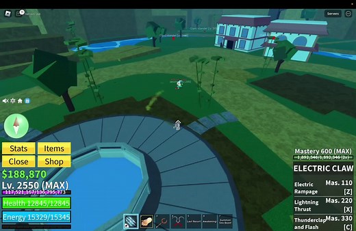 DoughV2 Combo: Unleash ElectricClaw in Roblox Bloxfruits