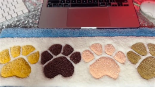 Dog Paw Desk & Bowl Mats - Etsy