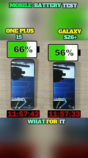 ☠️⚡ ONE PLUS 15 VS GALAXY S26+ BATTERY TEST!!