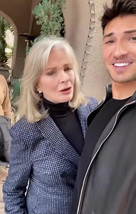 A private exchange during a selfie at the NBC press junket. Never tire of playing with this cutie. Even if he can be a little fresh. Rob Wilson | Days of our Lives | Deidre Hall