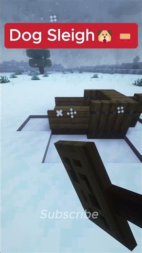 How To Build a Dog Sleigh in Minecraft!