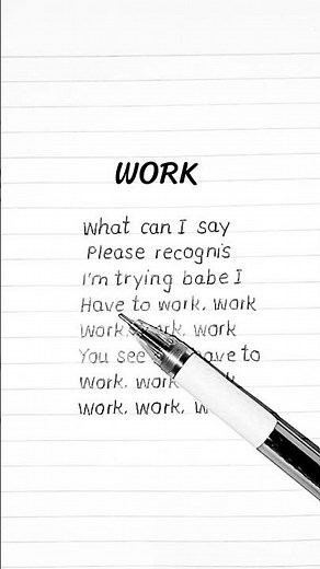 Rihana - Work (Lyrics) ft. Drake