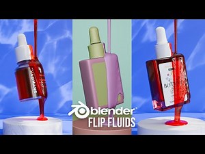 Blender Liquid Simulation 🌊💦 | Blender Fluid Simulations (FLIP Fluids)