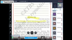 Healthy Life 7th Standard Part-1 - English - Class Recording - Teachmint
