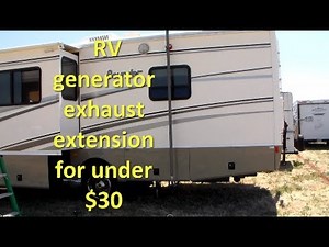 RV generator exhaust extension for under $30