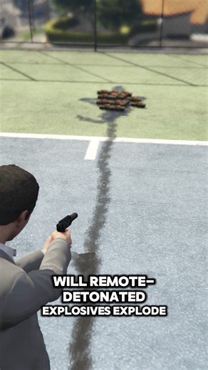 Will remote-detonated explosives explode if they catch fire in GTA #gta #gta5 #gtav #gta4 #gtasa