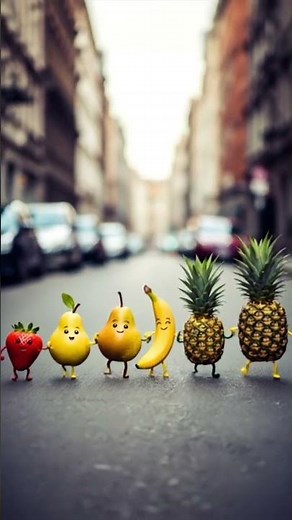 fruits dancing