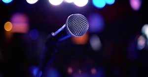 Microphone on Stage