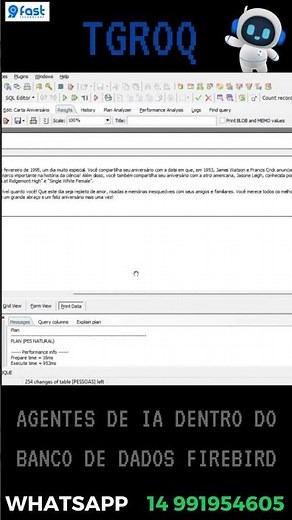 Agentes de IA diretamente em seu banco de dados FIREBIRD #firebird #groq #IA
