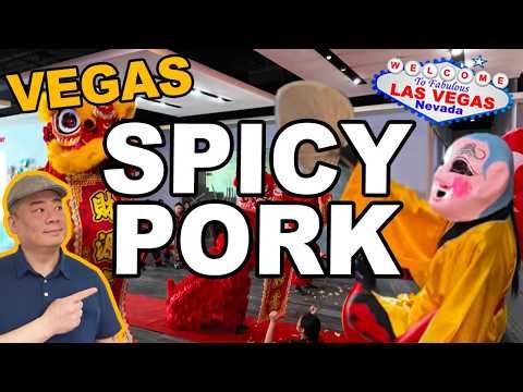 Lion Dance & Spicy Pork at a new place on Spring Mountain. Las Vegas