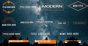 15 Free After Effect Title & Lower Third Animations