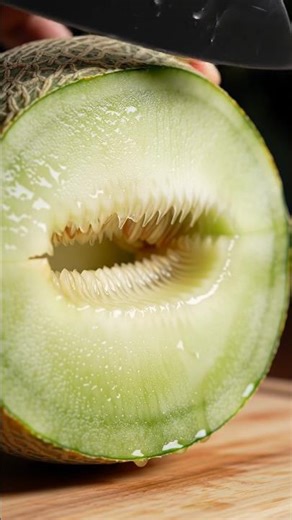 ASMR Melon Cutting — Juicy & Satisfying 🍈🔪 #fruit