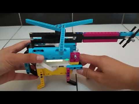 HELICOPTER with Ultrasonic Sensor - SPIKE PRIME TUTORIAL