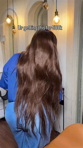Bo Hairs | Donor hairs | Wigs on Instagram: "A must have ! 34 inches chesnut frontal wig with a frontal super wavy for freee"