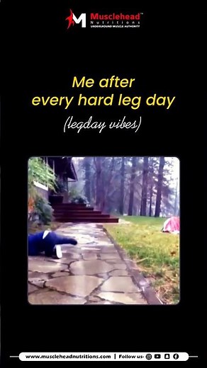 When walking becomes a workout 😭🦵#LegDayVibes #GymLife #MuscleheadNutritions