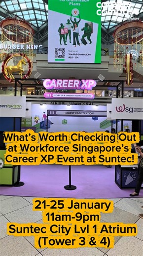 Day 1 of Career XP 2026 is a wrap! Working professionals and jobseekers of all ages kicked off the event by taking part in career challenges, earning XP (experience points) and exploring different career options. Throughout the day, participants joined one-on-one career advisory sessions, attended practical workshops and spoke directly with employers and industry professionals to learn more about job roles, skills and career pathways. Thank you to our partners, speakers and employers for support