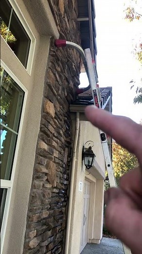 How to [Gutter Cleaning- Use a ladder to access some gutters and downspouts]