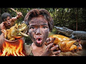 Roasting Chicken Over Campfire | Wilderness Cooking Ep 7