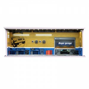 1/64 Diorama Car Garage, LED Lighting Parking Lot Scene Display Case ,Diecast Car Garage Scene With Acylic Dust Door,City Street Showroom Model - Walmart.com