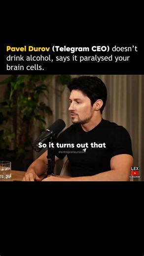 Pavel Durov, the 39-year-old founder of Telegram, has never consumed alcohol—a reflection of his disciplined lifestyle. Today, he stands among the world’s top tech entrepreneurs, having a net worth of $15 billion. 🚀 Start your own faceless instagram page like mine and start making an extra $5k-$10k online. Comment “Ready” and I’ll send you the Playbook . [FREE] 🚨[Make sure you Follow Me or else you won’t receive my Dm] . . Media @lexfridman . #paveldurov | Entrepreneurs community
