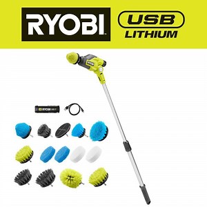 Reviews for RYOBI USB Lithium Telescoping Power Scrubber Kit with 2Ah Battery, Charging Cable, and Scrubber Accessory Kit (11-Piece) | Pg 5 - The Home Depot