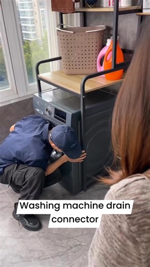 Magnetic anti-odor washing machine connector 🧲🧺 Opens with water flow and seals shut after, helping reduce odors, insects, and backflow during drainage 💧. Fits 40–75 mm outlets, suitable for front- and top-loading machines, with easy installation and reusable design 🔧✨ #LaundryAccessories #laundryroom #drainpipe | Tiffany Design Studio