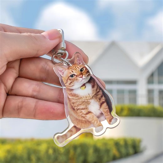 Custom Pet Keychain From Photo – Personalized Picture Keychain, Dog Keychain, Cat Keychain, Custom Keychain, Thoughtful Gift for Pet Lovers - Etsy
