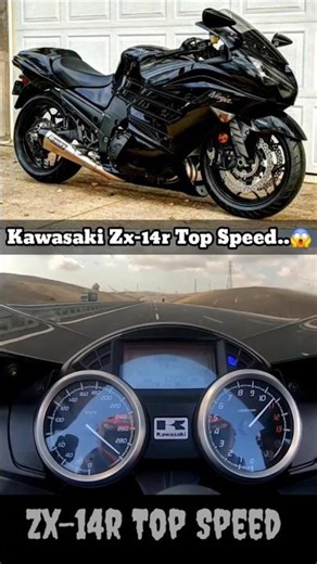 Kawasaki Zx-14r Top Speed..😱 #kawasaki #zx14r