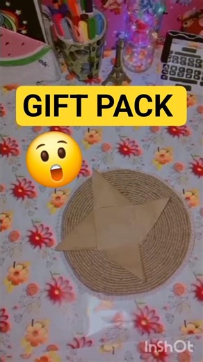 How to make gift pack ? #shorts #craftideas #diy
