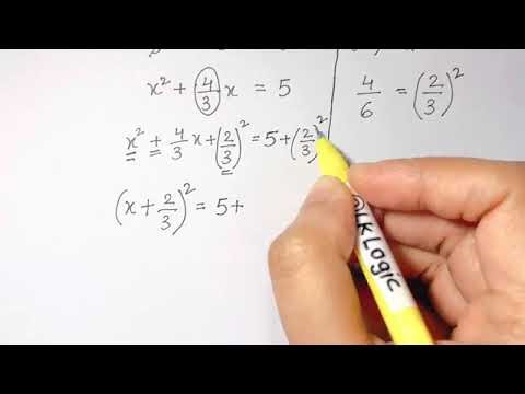 SOLVING QUADRATIC USING COMPLETING THE SQUARE METHOD