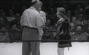 上世纪50年代的女摔1954.09.16：Rose Roman vs Romona TeSelle