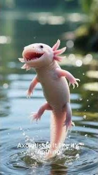 Axolotl: The Animal That Regenerates Limbs, Organs, and Its Brain #shorts #AnimalFacts #facts