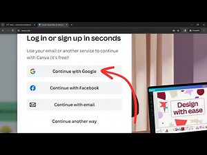 How To Signup For Canva Using Google (QUICK & EASY!) | Create Canva Account | Login To Canva