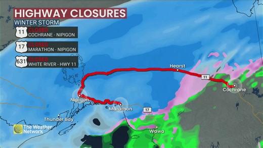 Trans-Canada Highway closures cut Ontario in two