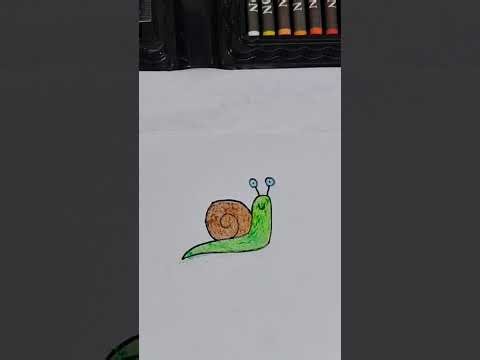 #drawing snail #how to draw snail in easy way..